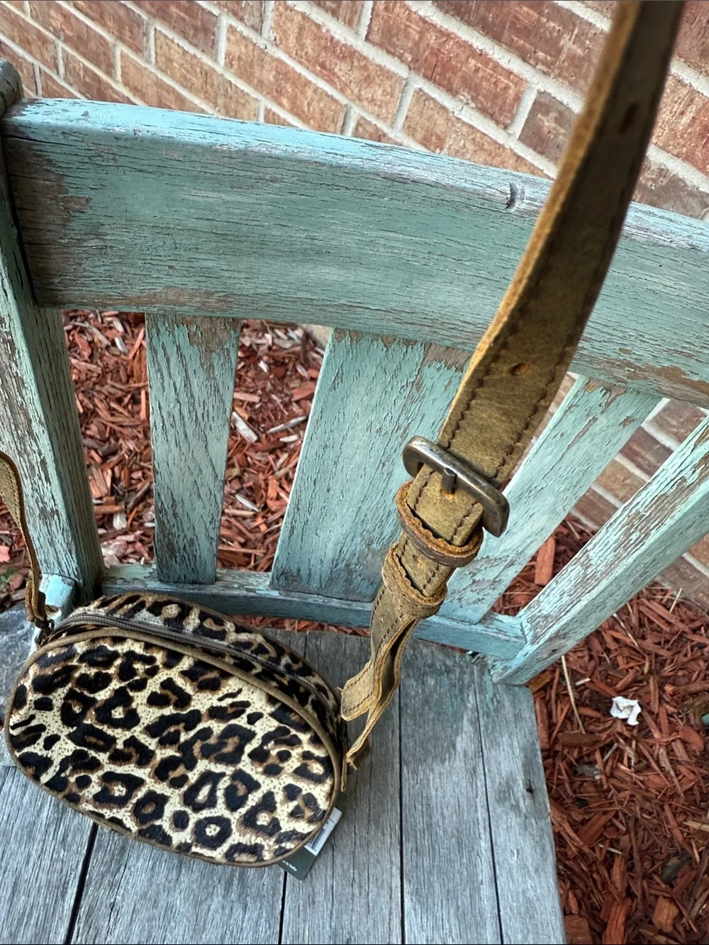 Myra Bag Paradigm Shift Swing Leopard Print Crossbody Bag - Faux Haircalf - Picture 11 of 11